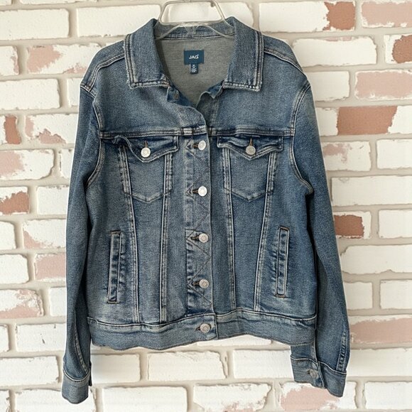 JAG Premium Stretch Denim Jean Jacket Medium - Picture 1 of 6